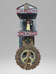 The Flying Pendulum Clock which is a special Kapa Haka-themed clock. 