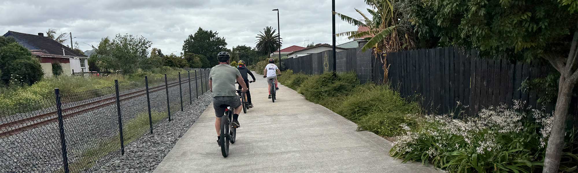 Riders on the Kamo Shared Path